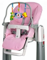 Peg-Perego Дъга със звукови играчки с  тапицерия за стол Kit Tatamia Розова