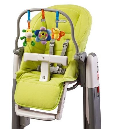 Peg-Perego Дъга със звукови играчки с  тапицерия за стол Kit Tatamia Зелена