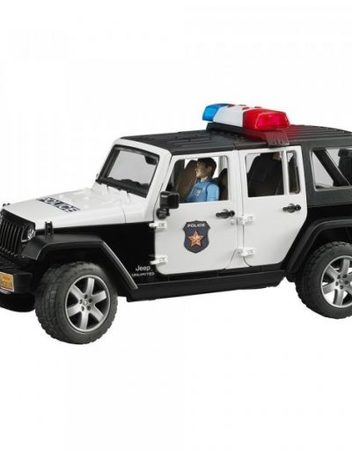 BRUDER Полицейски джип с полицай JEEP WRANGLER 02526