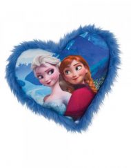 DISNEY FROZEN Възглавница сърце с Анна и Елза