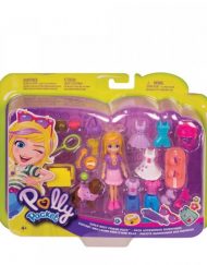 POLLY POCKET GO TINY Голям комплект кукла с аксесоари GBF85