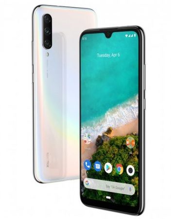 Smartphone, Xiaomi Mi A3, DualSIM, 6.08'', Arm Octa (2.0G), 4GB RAM, 64GB Storage, Android, White (MZB7941EU)