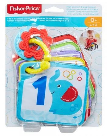 FISHER PRICE NEWBORN Занимателна играчка МЕКИ КАРТИ ЗА ИГРА ОТ 1 ДО 5 GFX90