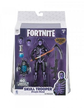 JW FORTNITE S1 LEGENDARY SERIES Фигура DELUXE SKULL TROOPER PURPLE GLOW FNT0065