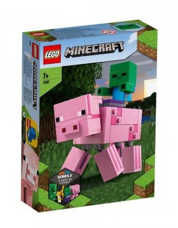 LEGO MINECRAFT BigFig прасе с бебе зомби 21157