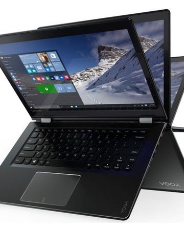 Lenovo Yoga YG510-14IKB /14''/ Touch/ Intel i7-7500U (3.5G)/ 8GB RAM/ 256GB SSD/ ext. VC/ Win10/ Black (80VB0096BM)