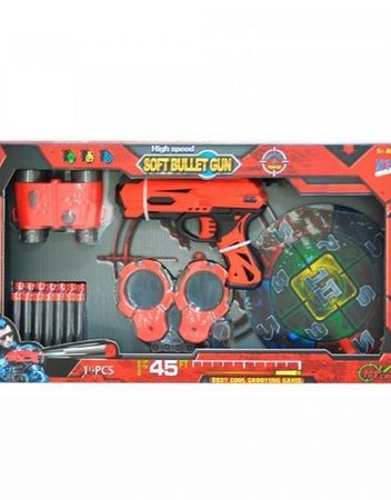 OCIE RED GUNS Игрален комплект с пистолет, бинокъл, белезници и мишена FJ013