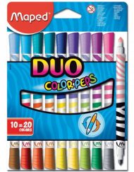 Арго Maped Флумастери Color'Peps Duo 10+10 цвята 9847010