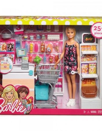 BARBIE ESTATE FURNITURE Комплект за игра с кукла "СУПЕРМАРКЕТ" FRP01