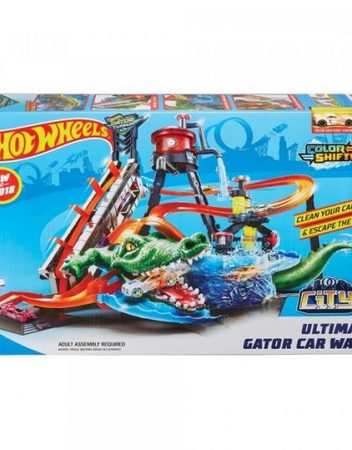 HOT WHEELS CORE Игрален комплект "ВОДНА КУЛА С АЛИГАТОР" COLOR SHIFTERS FTB67