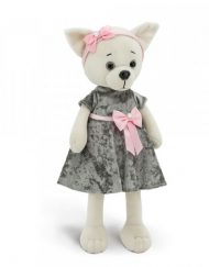 LUCKY LILI Плюшена играчка куче БЛАГОРОДНО СИВО LD039