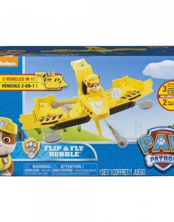 PAW PATROL Игрален комплект 2в1 ПОДХВЪРЛИ И ПОЛЕТИ RUBBLE 6044472