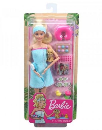 BARBIE WELLNESS Кукла с кученце на почивка GKH73