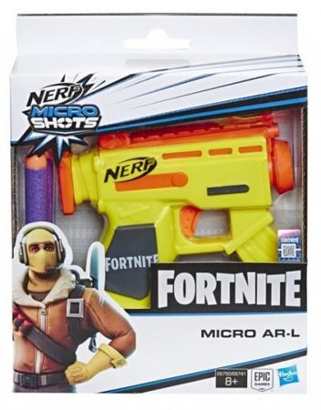 NERF FORTNITE Пистолет MICROSHOTS AR-L с 2 стрели E6750