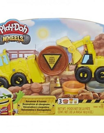 PLAY-DOH Игрален комплект "WHEELS" Екскаватор и товарач Е4294