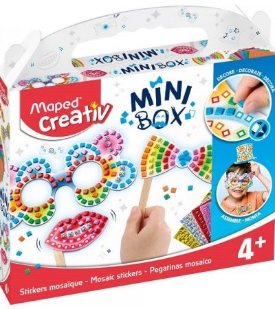 Арго Maped Creativ MINI BOX Креативен детски комплект - Създай парти аксесоари мозайка, 15 ч.  907015