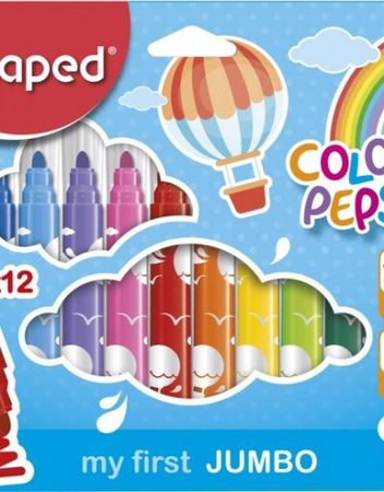 Арго Maped Maped Color'Peps Early Age Флумастери 12 цвята 9846020