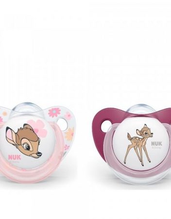 NUK Залъгалка силикон 0-6м 2 бр. BAMBI 10730523