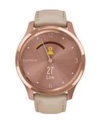 Часовник Garmin Vivomove Luxe Light Sand/18K Rose Gold 010-02241-21