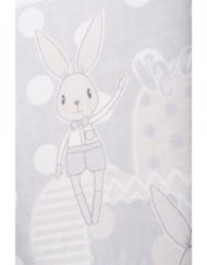 KIKKABOO Много меко зимно одеяло 110/140 см. RABBITS GREY 31103020059