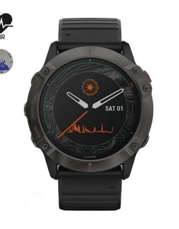 Часовник Garmin Fenix 6X Pro Solar Titanium Carbon Gray DLC 010-02157-21