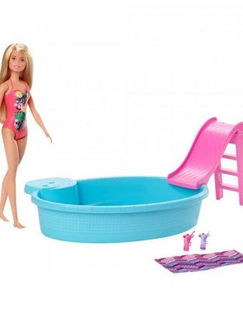 BARBIE SUMMER WORLD Комплект кукла и басейн GHL91