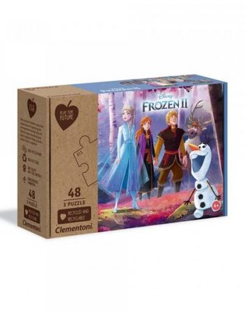 CLEMENTONI 3x48ч. Play For Future Пъзел Frozen 2 25255