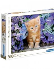 CLEMENTONI 500ч. Пъзел Коте сред цветя 30415