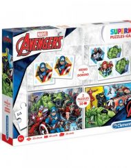 CLEMENTONI SUPERKIT Пъзел The Avengers 2x30ч. Memo + Domino 20209