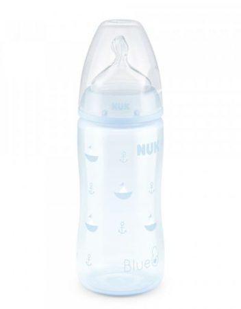 NUK PP Шише със силиконов биберон FIRST CHOICE 300 мл. BLUE 10741798