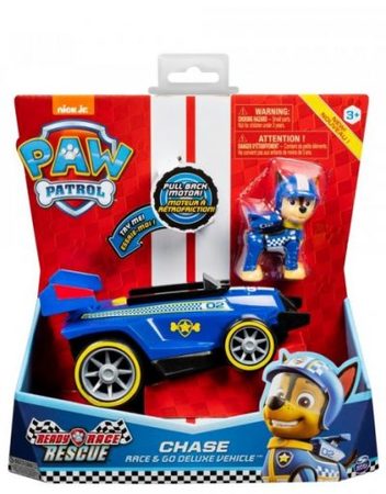 PAW PATROL Чейс с автомобил RACE &GO DELUXE 6058584