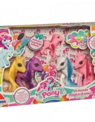 RS TOYS Magic pony 5 понита с гривна и четка за сресване 11005