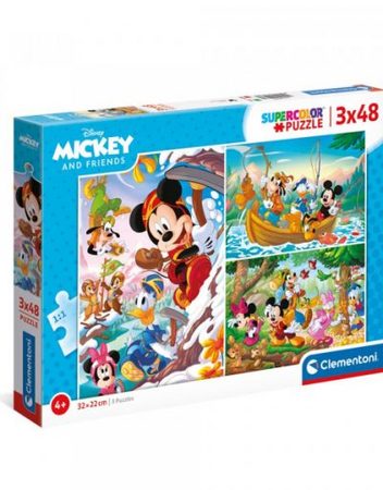 CLEMENTONI 3x48ч. Пъзел Mickey and Friends 25266