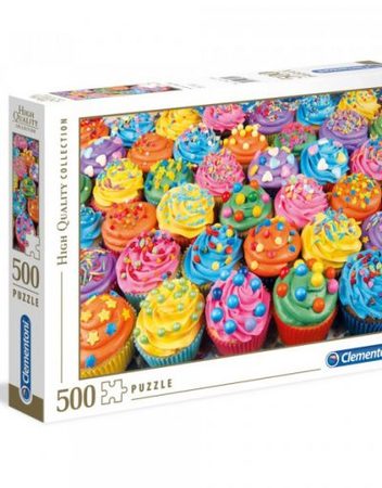 CLEMENTONI 500ч. Пъзел High Quality Collection Colorful cupcakes 35057