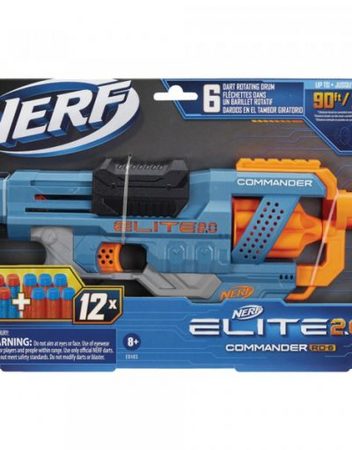 NERF ELITE 2.0 Бластер COMMANDER RD-6 с 12 стрели E9485