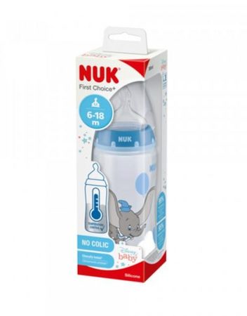 NUK FC Шише TEMPERATURE CONTROL 6-18м 300 мл DUMBO 10741998