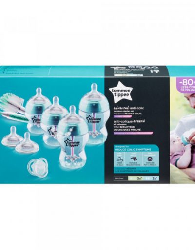 TOMMEE TIPPEE К-кт шишета за новородено Adv. Anti-Colic + четка за шишета 42260751