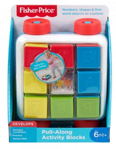 FISHER PRICE Кубчета с количка за дърпане GJW10