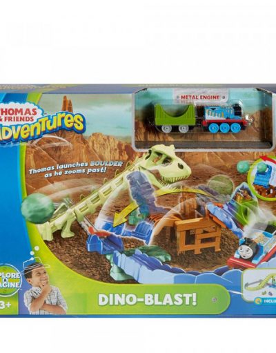 THOMAS&FRIENDS DINO BLAST Локомотив с вагон и динозавър FJP86