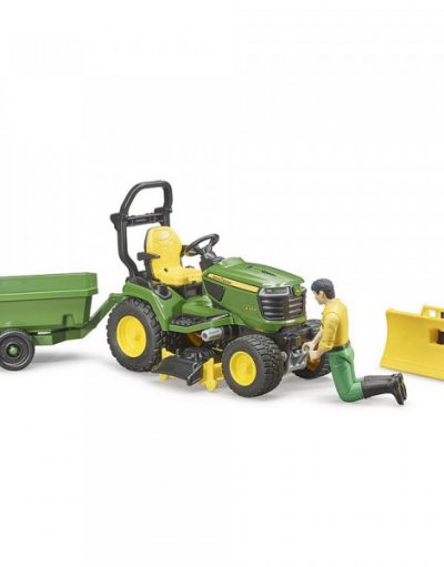 BRUDER Трактор JOHN DEERE с ремарке и градинар 62104