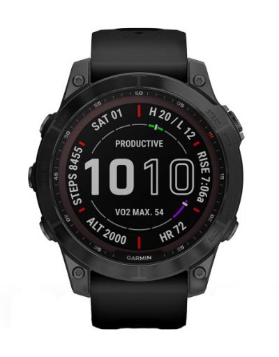 Часовник Garmin Fenix 7 Sapphire Solar Black DLC Titanium/Black 010-02540-35