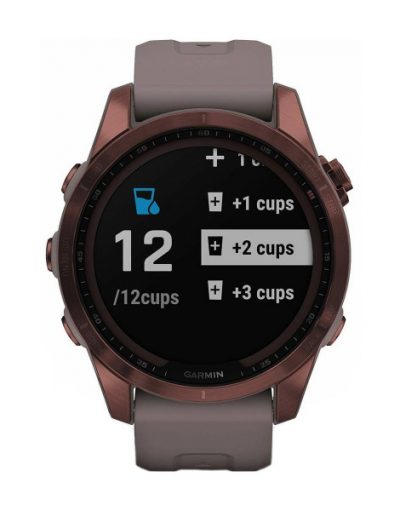 Часовник Garmin Fenix 7S Sapphire Solar Dark Bronze Titanium/Slate Gray 010-02539-29