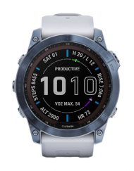 Часовник Garmin Fenix 7X Sapphire Solar Mineral Blue DLC Titanium/Whitestone 010-02541-15