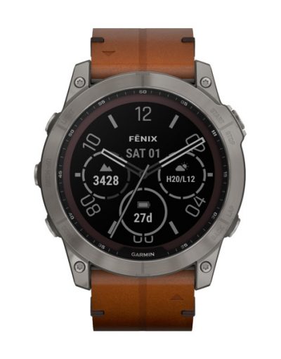 Часовник Garmin Fenix 7X Sapphire Solar Titanium/Chestnut/Graphite 010-02541-19