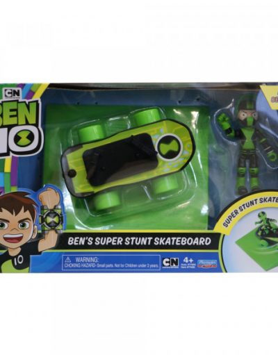 BEN 10 Ексклузивна фигура със скейтборд за каскади 77400WLE-01/77405