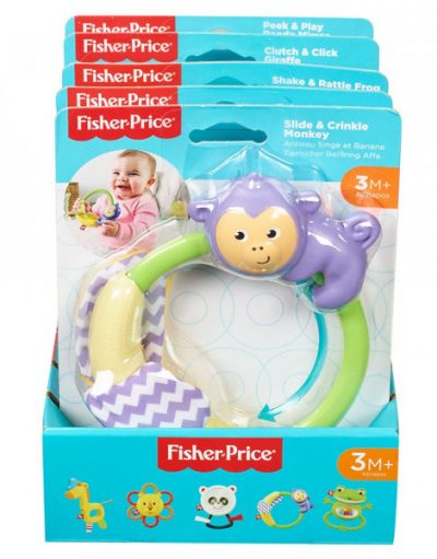 FISHER PRICE NEWBORN TEETHE AND RATTLE Дрънкалка GGF02