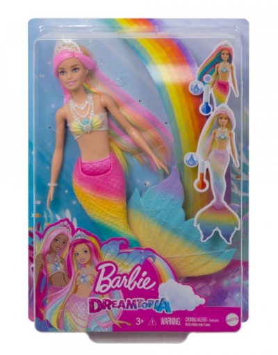 BARBIE Fairies & Mermaids Русалка с променящ се цвят DREAMTOPIA GTF89