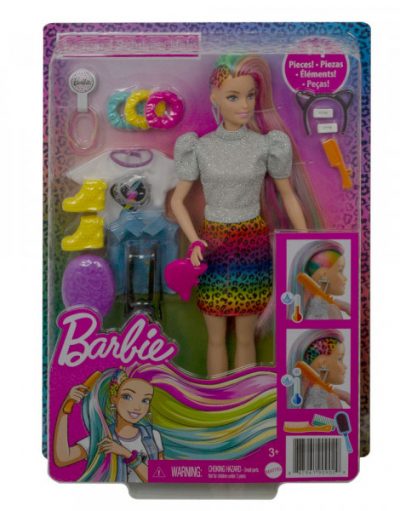 BARBIE Кукла Barbie® Leopard Rainbow hair GRN81