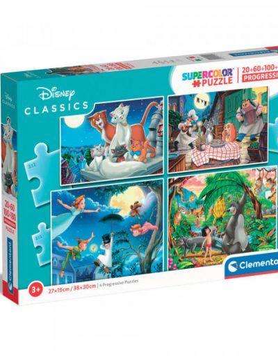 CLEMENTONI 20+60+100+180ч. Пъзел Disney Classics 21414