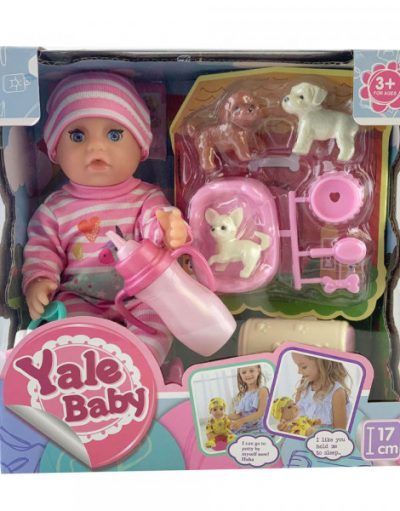 YALA BABY Мини кукла пишкаща 17см. с домашни любимци ZY1258134/YL1913H